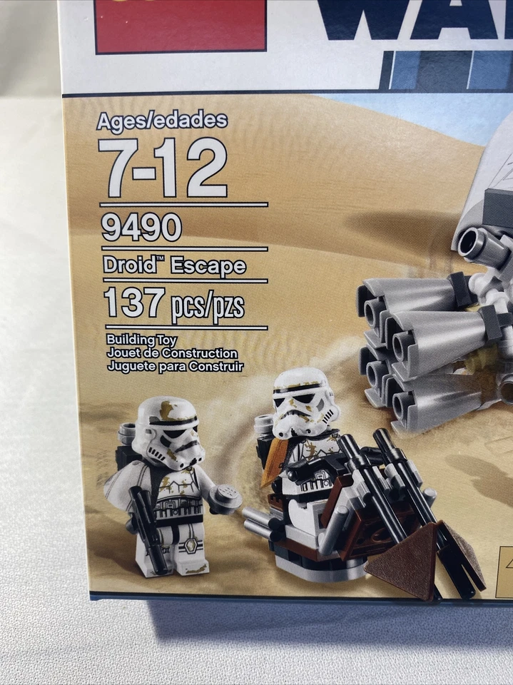 Lego Star Wars 9490 Droid Escape NOVO em folha lacrado C-3PO R2D2 droides Sandtrooper  - Imagem 3 de 4