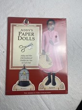 American Girls Pastimes 1864 Addy s Paper Dolls Kit Uncut And New
