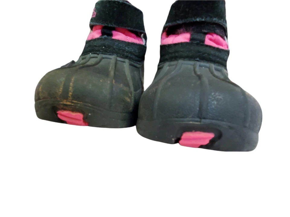 Totes JULIET Botas de Invierno Impermeables para Niños Pequeños Negras/Rosa Talla 8M Foto 4 de 4