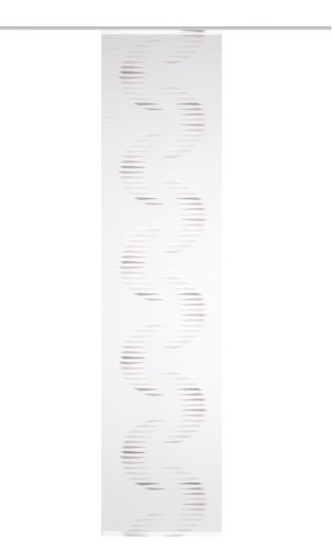 HOME WOHNIDEEN Simana Schiebegardine Flächenvorhang 5 Höhen transparent weiß - Bild 5 von 12