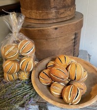 6 Primitive Dried Whole Oranges Bowl Fillers Ornies