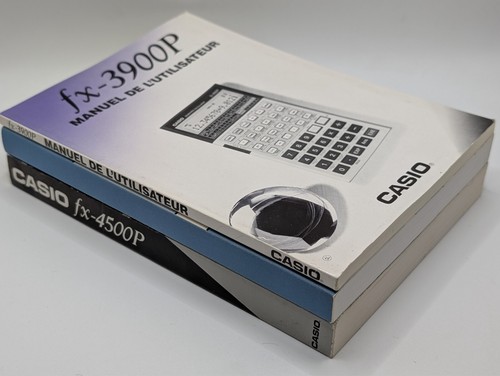 3 manuels de l'utilisateur calculatrices Casio (fx-3900P/fx-4500P/CFX 9960 GT) - Photo 5/7
