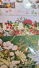 NEW Michel Design Works Paper Placemats 25 Sheet Pad 17 Inches x 11 Inches