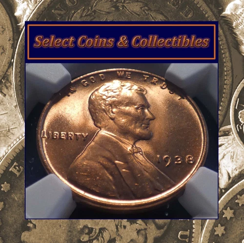 1938-P Lincoln Wheat Cent NGC MS 65 RD Searing Lustrous "BIG RED" Gem! #1967