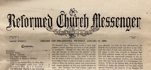 Reformed Church Messenger 1900 Lebanon PA Negro Slavery Orphans Marshall Mission - Picture 2 of 10