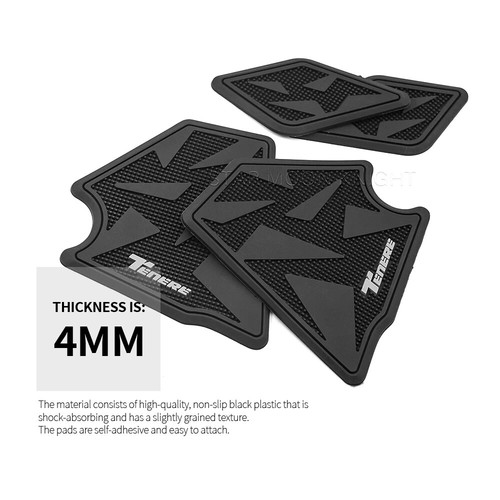 Rubber Non-slip Stickers Tank Pad Anti Scratch Decals For Yamaha Tenere700 2022- - Foto 5 di 13