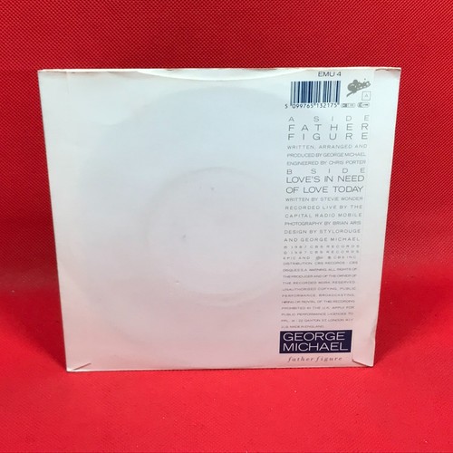 GEORGE MICHAEL Father Figure 1987 7" vinyl single Love's In Need Of Love Today * - Imagen 2 de 4