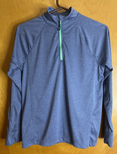 Vineyard Vines Girls Performance 1/4 Zip Pullover Blue Size L 16