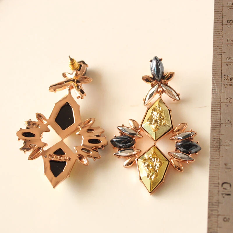 Nuevos pendientes colgantes florales con barra de chuchería mejor regalo moda mujeres fiesta joyería Foto 4 de 4