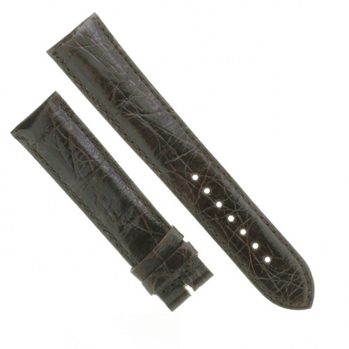 Bracelet De Montre Crocodile Légitime 20 Mm - Marron - Sans Marque