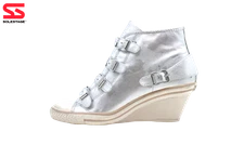 Ash Genial Metallic Silver Sneaker (W) (350031-SILVER) Women's Size EU 35-39