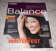 Brigitte Balance 4/2008 Liebe Work-Life-Balance 5-Elemente-Workout Advent Snacks