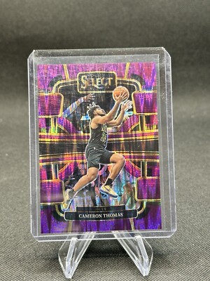 2023-24 Panini Select Cameron Thomas Concourse Purple Flash /175 Nets