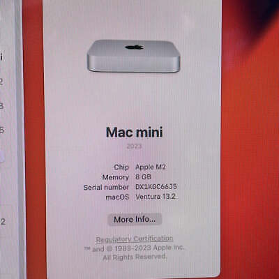 2023 Apple Mac Mini M2 Chip 8GB RAM 256GB SSD Silver MMFJ3LL/A | eBay