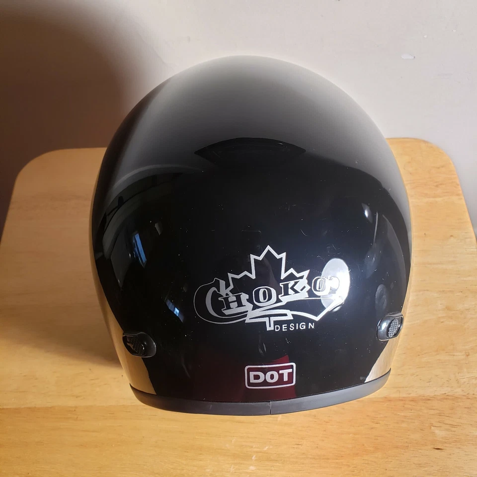 CASCO CHOKO NEGRO S Cara Abierta Moto de Nieve Moto  Foto 3 de 4