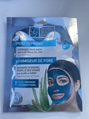 Global Beauty Care Pore Refining Hydrogel Face Mask with Aloe Vera & Tea Tree