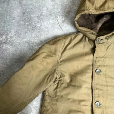 1940's U.S. Navy N-2 Deck Coat, Vintage Military, Alpaca Liner