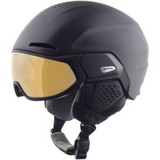 Alpina Alto Q-Lite Casco Integrale Visier-Helm da Sci Sport Invernali Nero