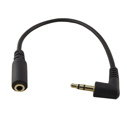 Right Angle 3.5mm 3 Pole Stereo Male to 