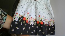 Pretty Strawberries & Polka Dots! Samara Floral Dress Girls Size 5 Sleeveless