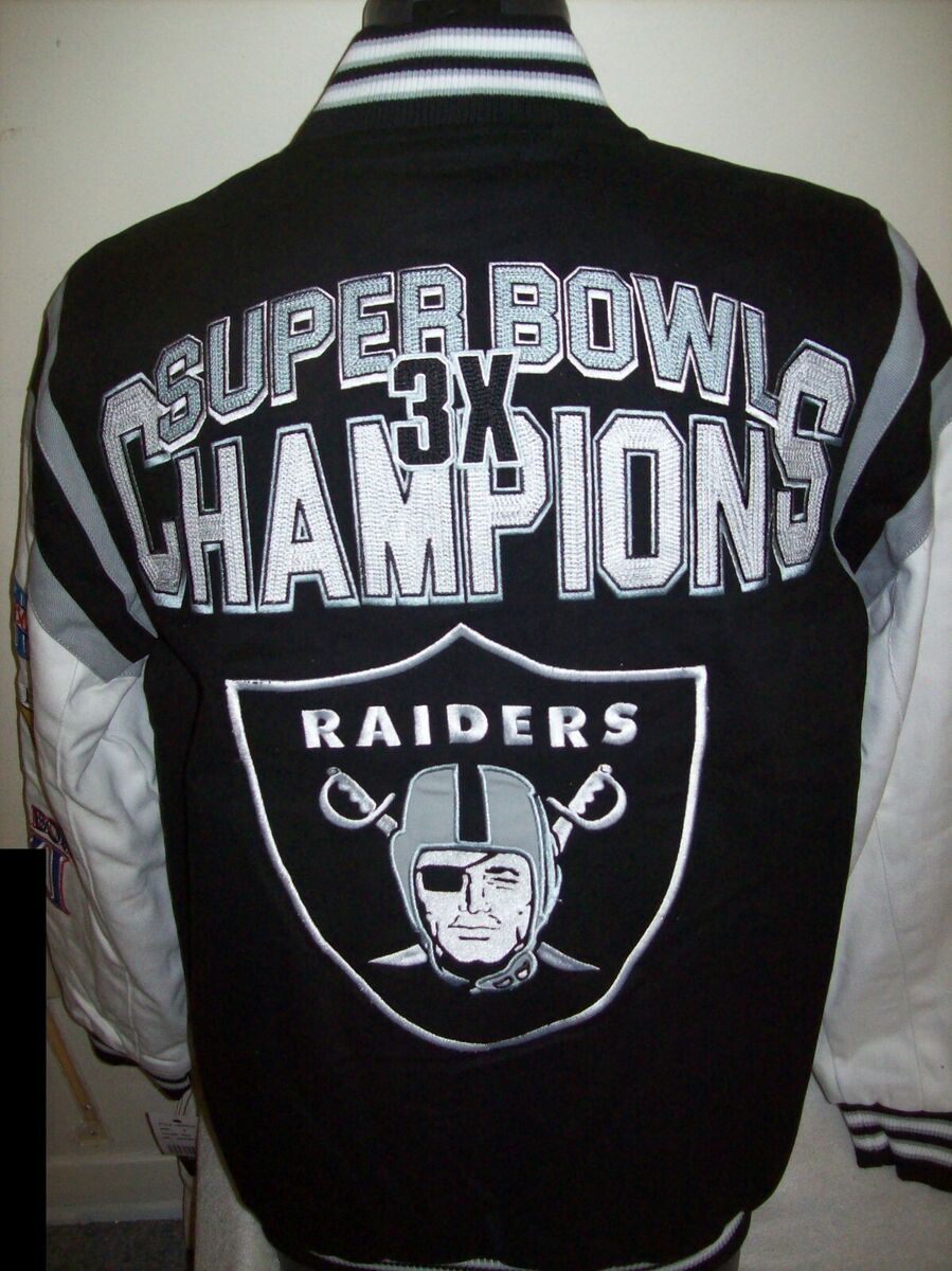 VEGAS/OAKLAND RAIDERS 3 TIME Super Bowl CHAMPIONSHIP Jacket VEGAS/OAKLAND RAIDERS 3 TIME Super Bowl CHAMPIONSHIP Jacket