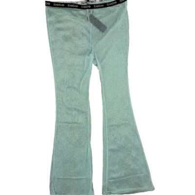 BEBE XL Aqua Luxe Mesh Flare Pants Sheer Mermaidcore Fairycore Shimmer Glitter