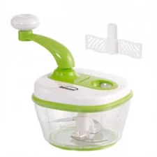 Brentwood 8 Cup Hand Crank Food Processor With Stainless Steel Blades And Paddle