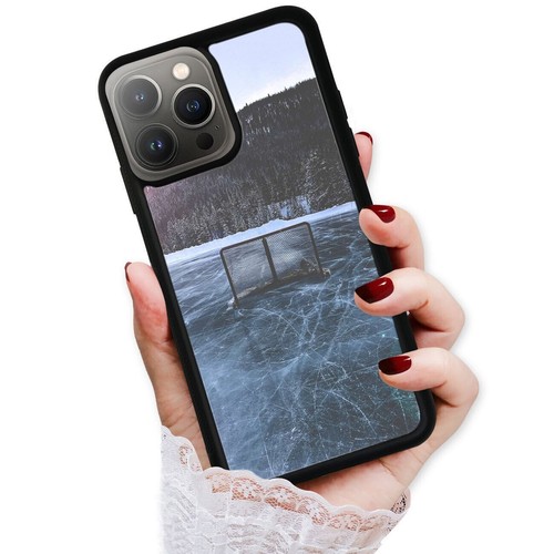 For iPhone SE XS XR Max 5 6 7 8 Plus Anti Fingerprint Love Ice Hockey Stick Puck - Picture 17 of 25