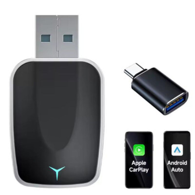 2 in 1 Wireless Carplay-Adapter Android Auto Adapter USB-Auto Dongle Connect Box