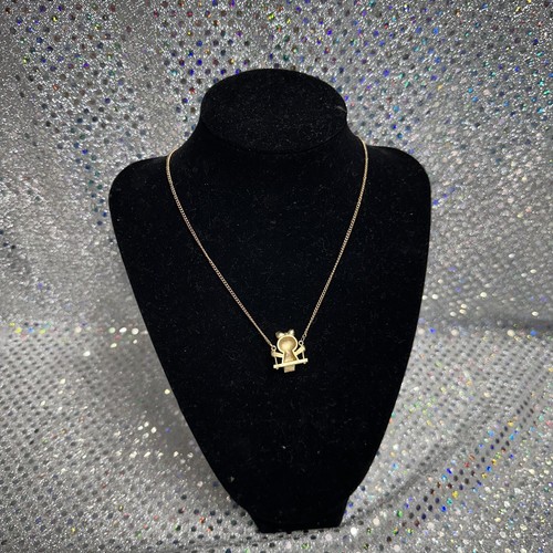 Rare Vintage Avon Swing Sweetly Necklace Gold Tone 15” - 1978 (KB/AM-10) - Picture 6 of 8