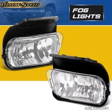 Clear Bumper Driving Fog Lights+Bulbs Fit For 03-06 Silverado 1500/2500/3500
