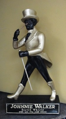 Sonderedition Deko Figur Johnnie Walker Reklame Bar Whisky Glanz Werbefigur Rep 