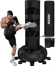 Image of RDX Freestanding Punching Bag with Gloves Leather Punch Bag Heavy Pedestal Bag