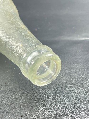 Vintage Pepsi Cola 10 oz Clear Glass Bottle Longneck Banner Embossed Logo A43 - Picture 8 of 9