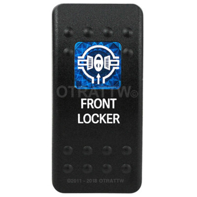 OTRATTW Carling Technologies Contura II Rocker Switch, FRONT LOCKER, BLUE LENS