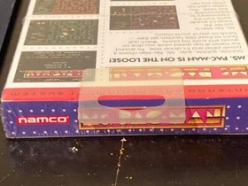 Ms Pac Man (Nintendo NES, 1993) Namco H-SEAM. NEW / SEALED! W/ Hang Tab!