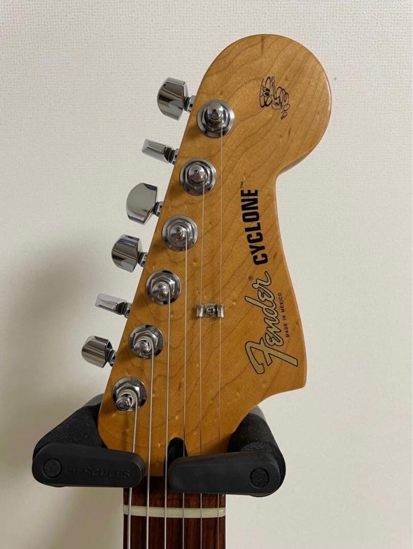 ギター Fender Mexico Cyclone Fender Cyclone Electric Guitar Yellow Finish Mexico From