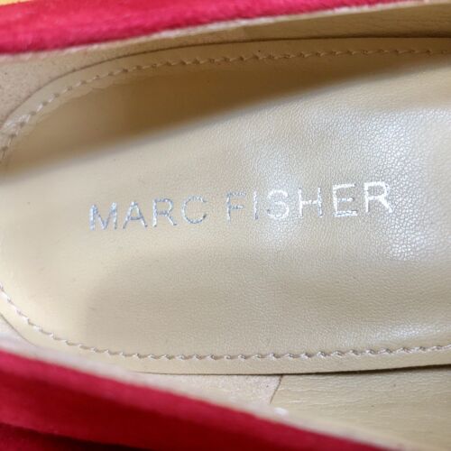 Marc Fisher Red Suede Pumps With Pointed Toe, Size 9.5 AUS/41 EU/7.5 UK - Picture 2 of 6