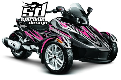 CanAm Spyder GS RS RSS graphic wrap decal kit "Classic" 2008-2016 - Picture 3 of 7