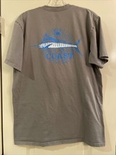 Coast Gray T-shirt Mens M Made In The USA 100% Pima Cotton