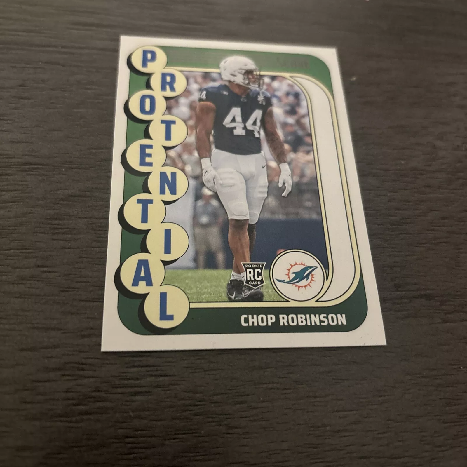 Chop Robinson trading card