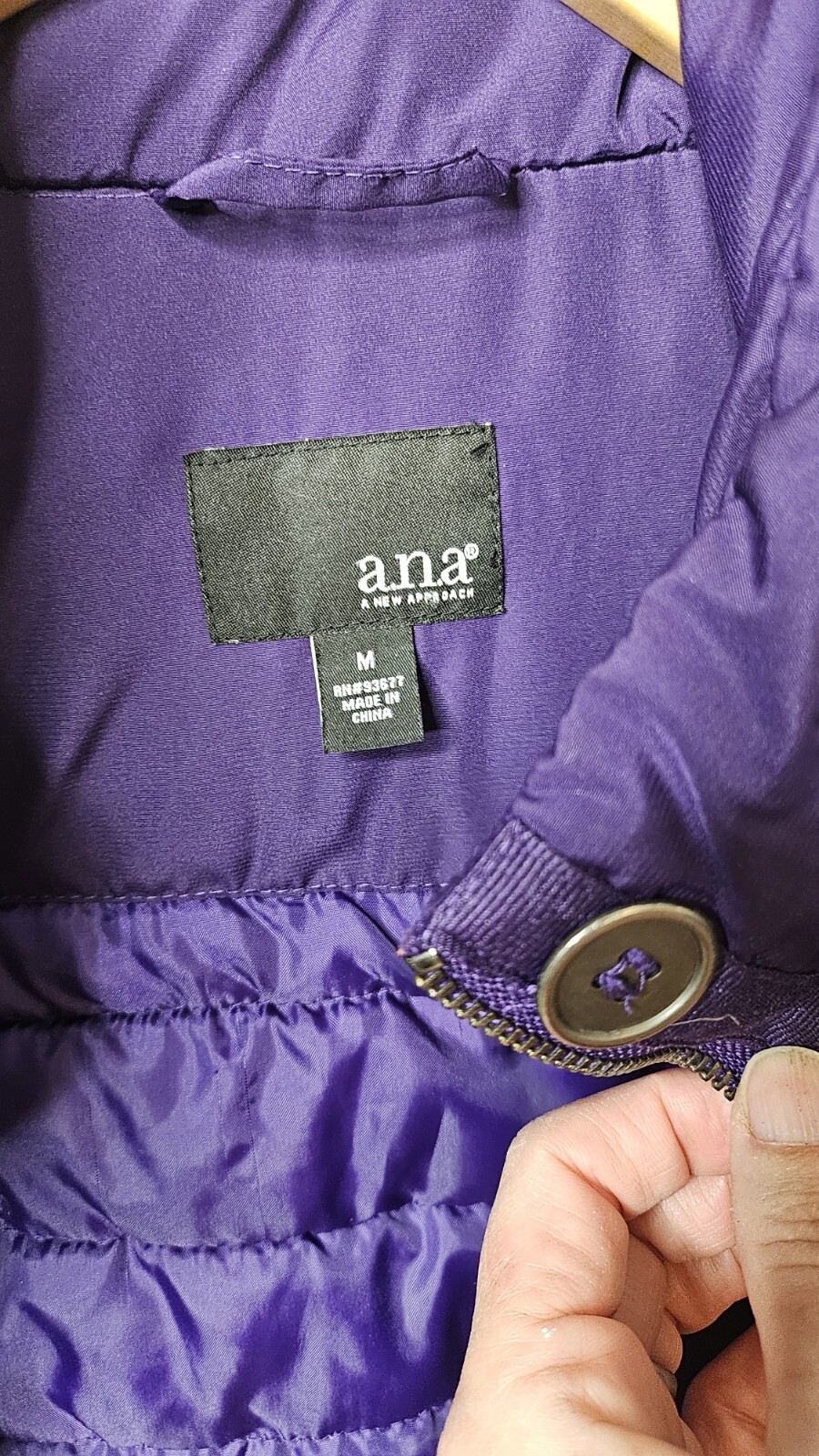 Ana Packable Medium Puffer Style Jacket Purple - image 7
