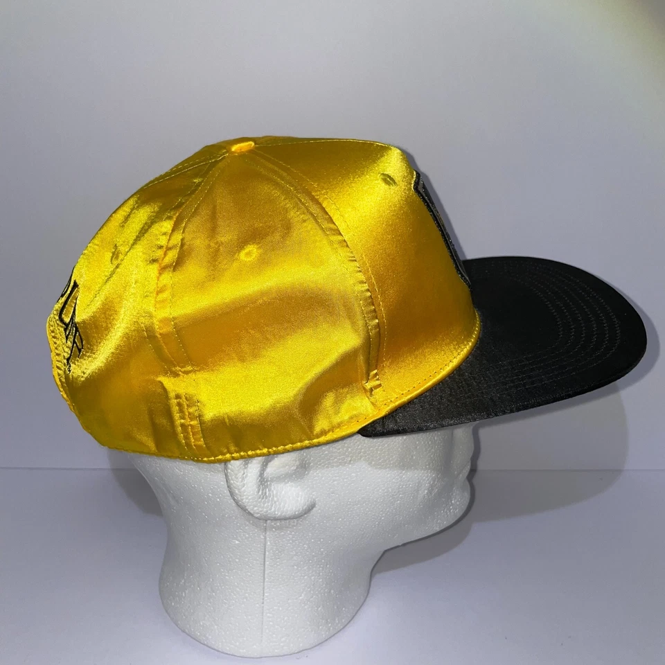 Sombrero Hufflepuff dorado brillante imitación cuero Snapback Foto 4 de 4