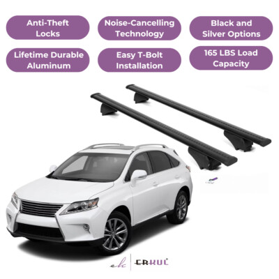 Lexus Rx 350 Rack ERKUL Roof Rack Crossbars for Lexus RX 350 RX450 2010-15 for Raised ...