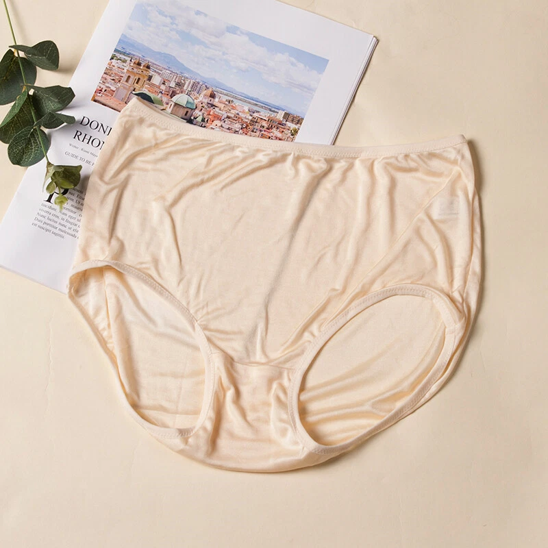 3 pares de calzoncillos de seda morera para mujer talla grande bragas de seda real para dama Foto 2 de 4
