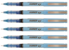 Pilot Precise V7 Periwinkle Blue Lot of 6 Pens 0.7mm Fine Needle Point Tip