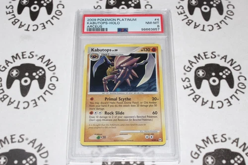 Kabutops LV. 59 #4/99- PSA 8-  Pokemon TCG | Platnium Set - Arceus Set