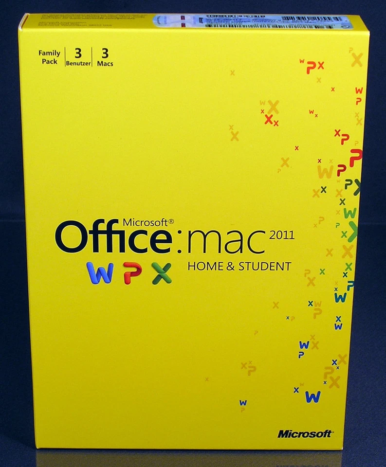 Microsoft Office Mac 2011 Home & Student 3 Mac Box + DVD Family Pack + OVP - Bild 3 von 4