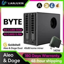 Goldshell BYTE Aleo & Doge coin Miner home miner ship on end of April With PSU