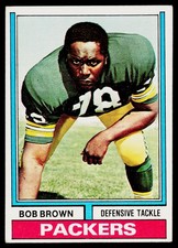 Bob Brown, 1974 Topps, #266, Green Bay Packers,